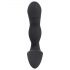 Rebel - Oplaadbare zwarte prostate vibrator met penis stimulator