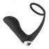 Black Velvet - anale vibrator met penisring (zwart)