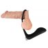 Black Velvet - anale vibrator met penisring (zwart)