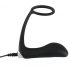 Black Velvet - anale vibrator met penisring (zwart)