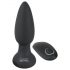 Black Velvet - roterende parel anale vibrator (zwart)