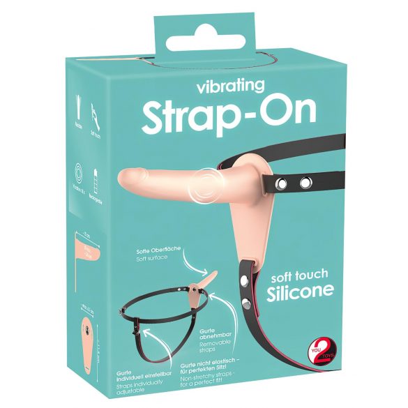 You2Toys - Strap-On vibrátor (natuurlijk)