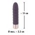 You2Toys Elegant Diamant - oplaadbare staafvibrator (donkerpaars)