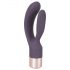 You2Toys Elegant Double - oplaadbare vibrator met clitorisstimulator (donkerpaars)