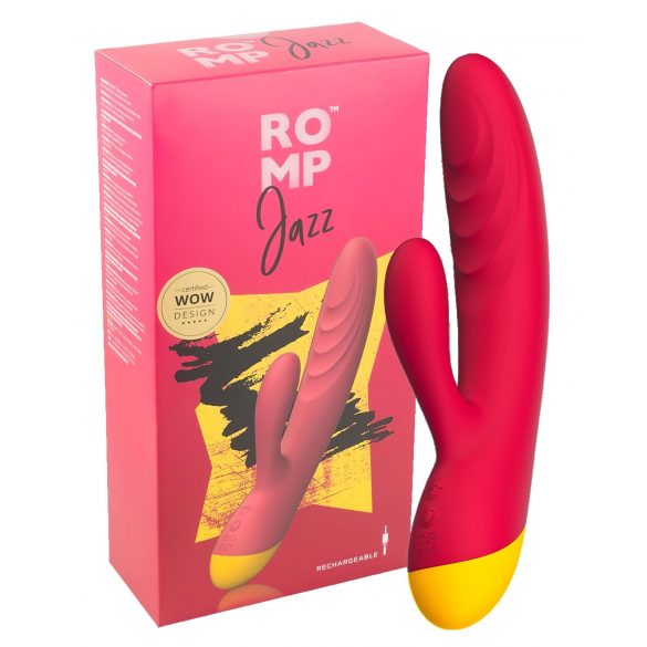 ROMP Jazz - waterdichte G-spot vibrator met clitorisstimulatie (pink)