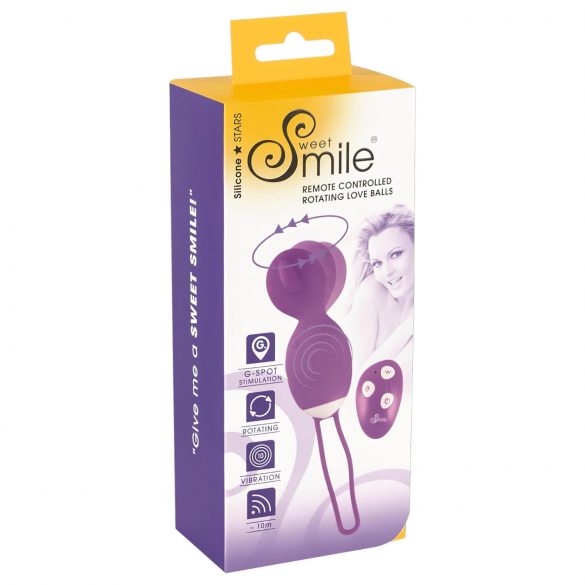 SMILE Love Ball - roterend vibrerend eitje (paars)