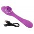 You2Toys - 2-functie vibe - oplaadbare clitoris- en vaginale vibrator (paars)