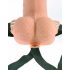 Fetish Strap-On 6 - draadloze opzetbare holle vibrator (natuurlijk)