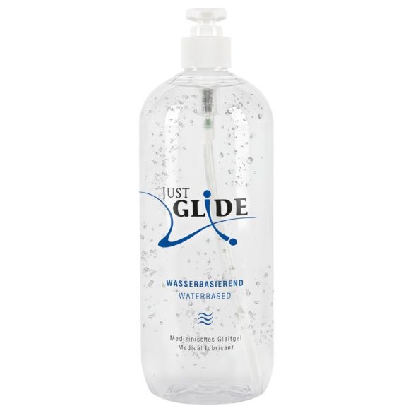 Just Glide glijmiddel op waterbasis (1000 ml)