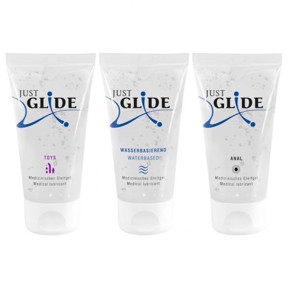 Just Glide glijmiddel set (3x50ml)