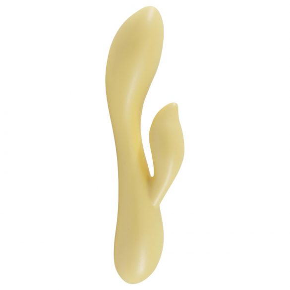 LP Jessica - slimme, waterdichte vibrator met clitorisstimulator (pastelgeel)