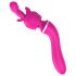 Lonely - 2-in-1 verwisselbare kop massager en G-spot vibrator (roze)