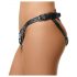 ZADO - Harnais en cuir pour produits strap-on (noir) - Tailles S-L