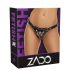 ZADO - Harnais en cuir pour produits strap-on (noir) - Tailles S-L