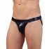 Slip minimaliste brillant pour hommes (noir)