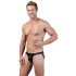 Slip minimaliste brillant pour hommes (noir)