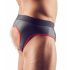 Svenjoyment - open jock slip (zwart-rood)