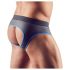 Svenjoyment - open jock slip (zwart-blauw) - L