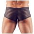 Transparante gestreepte boxer (zwart) - L