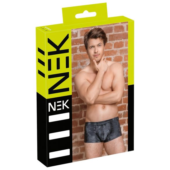 NEK - boxershort met slangenhuid patroon (zwart)