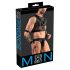 Svenjoyment Bondage - net top en jock set (zwart) - M