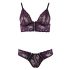 Cottelli - Ensemble soutien-gorge en dentelle fleuris (violet)