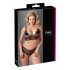 Cottelli Taille Plus - ensemble soutien-gorge en dentelle fine (noir) - XXXL