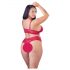 Cottelli Grandes Tailles - Ensemble Soutien-Gorge Dentelle Douce (Rouge)