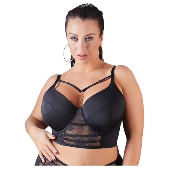 Cottelli Taille Plus - Soutien-gorge Dentelle à Bretelles (Noir) - 90D