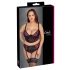 Ensemble Cottelli Grande Taille - soutien-gorge avec porte-jarretelles (noir-rouge)