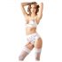 Cottelli - ensemble rehausse-buste en dentelle avec lacets (blanc) - 80B/M