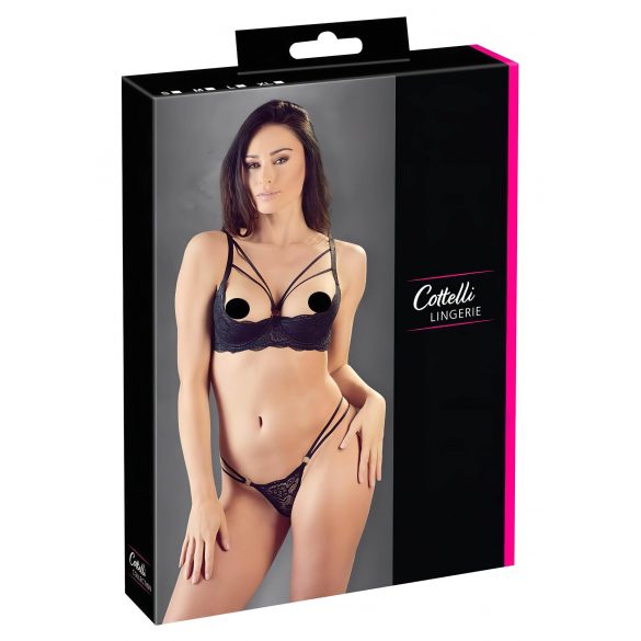 Cottelli - Soutien-gorge Anneaux avec String (Noir) - 80B/M