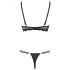 Cottelli - Soutien-gorge Anneaux avec String (Noir) - 80B/M