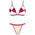 Obsessive Rubinesa - pikant lingeriesetje (rood) - L/XL