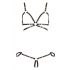 Cottelli Bondage - glimmende harnas bikini (zwart) - XL