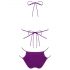 Obsessive Balitta - glanzende halter bikinitop (paars) - M