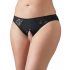 Cottelli Grande Taille - culotte en dentelle ouverte (noire)