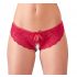 Cottelli - Culotte ouverte à nœud pour femme (rouge) - M