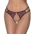 Cottelli - Culotte ouverte en dentelle rose et noire pour femmes (S-L)