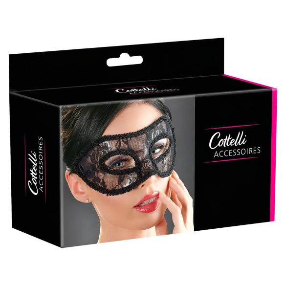 Cottelli - Masque pour les yeux en dentelle préformé (noir)