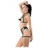 Cottelli - Ensemble de lingerie noire avec harnais - Tailles S-L