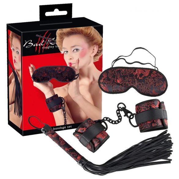 Bad Kitty - Aziatisch set (rood-zwart)