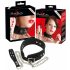 Bad Kitty - siliconen halsband met riem (zwart)