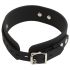 Bad Kitty - siliconen halsband met riem (zwart)