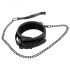 Bad Kitty - halsband met edelsteenmotief en riem (zwart)