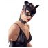 Bad Kitty - kunstleren, met strass versierde kattenmasker - zwart (S-L)