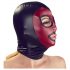 Bad Kitty - glanzend zuigmasker - zwart-rood (S-L)