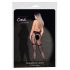 Cottelli Legwear - Bas noirs ouverts effet porte-jarretelles (S-L)