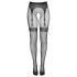 Cottelli Legwear - Bas noirs ouverts effet porte-jarretelles (S-L)