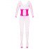 Cottelli - netkousen catsuit (roze) - S-L